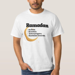 Camiseta Ramadan Noun No Food Big Rewards