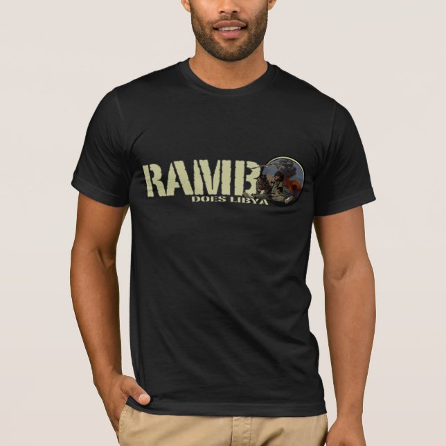 CAMISETA RAMBO FAZ LÍBIA (Frente)