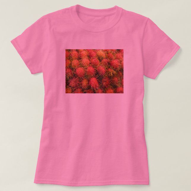 Camiseta Rambutan Tropical Fruta (Frente do Design)