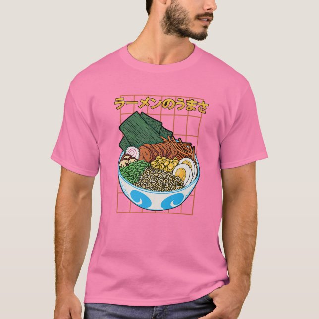 Camiseta Ramen - Anime Art - Otaku Japonês Comida Aestética (Frente)