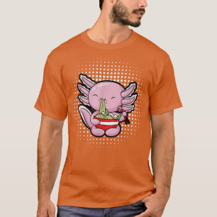 Camiseta Ramen Axolotl Cute Anime Kawaii Axolotl 1134