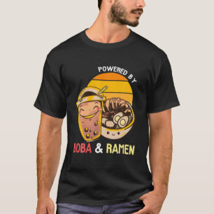 Camiseta Ramen Boba Tea K-Pop Japonês Nodles Anime