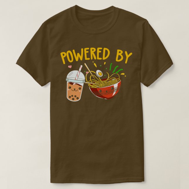 Camiseta Ramen Bubble Tea Boba Noodles Japoneses (Frente do Design)