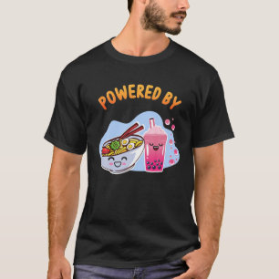 Camiseta Ramen Bubble Tea T Boba Noodles Anime Japonês