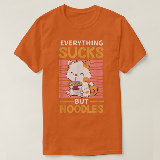 Camiseta Ramen Cat (Frente do Design)