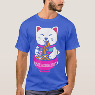 Camiseta Ramen Cat Anime Neko Gift Kawaii 1175