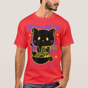 Camiseta Ramen Cat Japonês