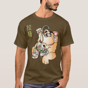 Camiseta Ramen Cat Kawaii 