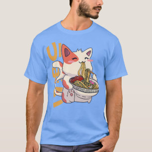Camiseta Ramen Cat Kawaii Anime Comida Japonesa Girls Offic