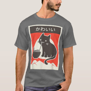 Camiseta Ramen Cat Kawaii Anime Japonês