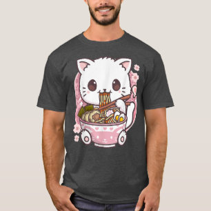 Camiseta Ramen Cat Kawaii Anime Ramen Cat Lovers Kawaii