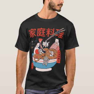 Camiseta Ramen Cat Kawaii Neko Bowl Anime Otaku