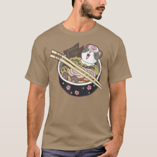 Camiseta Ramen Cat Kawaii Neko Japonês Noodles Anime 