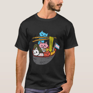 Camiseta Ramen Cat Transgender Lgbt Trans Pride Janpanese N