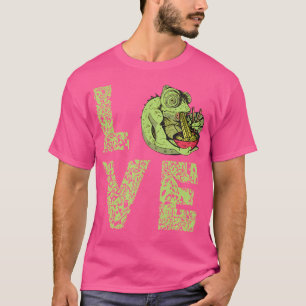 Camiseta Ramen Chameleon Lizard Reptile Lover Japonês Node