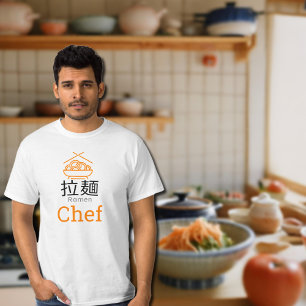 Camiseta Ramen chef - texto em japonês