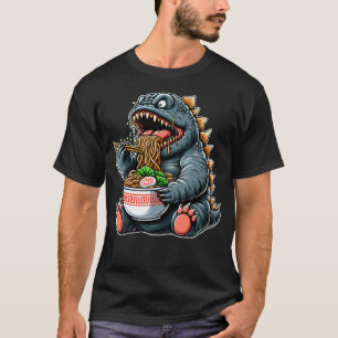 Camiseta Ramen Comendo Godzilla Cujo