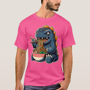 Camiseta Ramen Comendo Godzilla Cujo