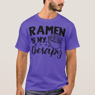 Camiseta Ramen como Terapia - Cultura de Comida de Noodles