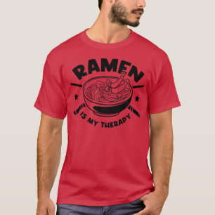 Camiseta Ramen como Therapy Ironic Cite Comida Japonesa
