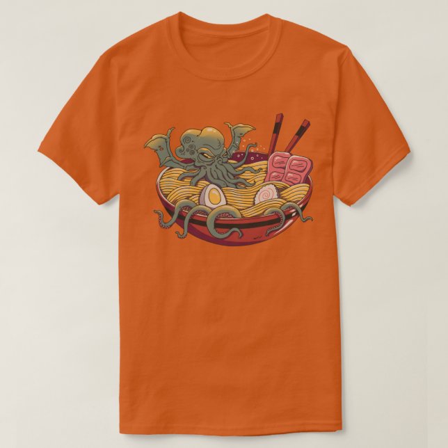 Camiseta Ramen Cthulhu (Frente do Design)