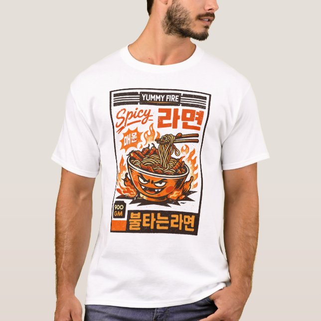 Camiseta Ramen de Fogo Delicioso (Frente)