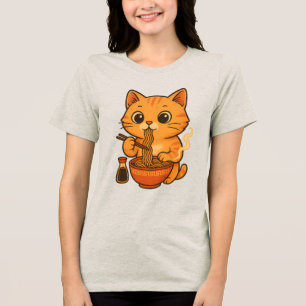 Camiseta Ramen De Gato De Gato Cinto