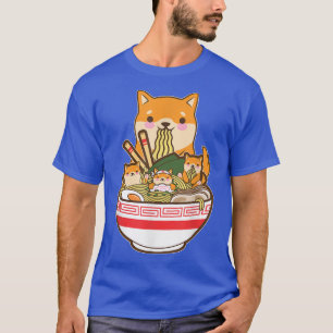 Camiseta Ramen Dog Shiba Inu Japonês Kawaii Anime Anime Cut
