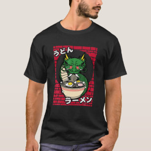 Camiseta Ramen Dragon Tee Kawaii Cute Noodles Japonês Anim