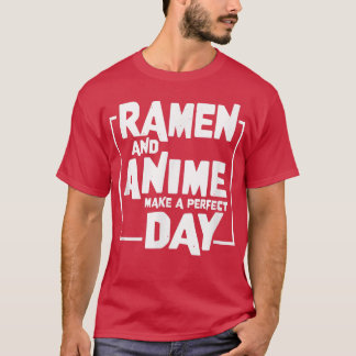 Camiseta Ramen e Anime, dia perfeito, Meninas e Mulheres qu
