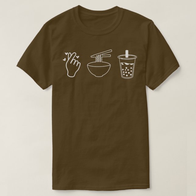 Camiseta Ramen E Bubble Boba Tea (Frente do Design)