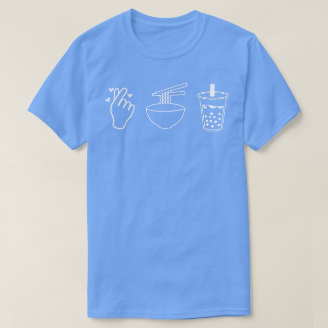 Camiseta Ramen E Bubble Boba Tea (Frente do Design)