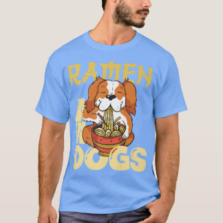 Camiseta Ramen E Cachorros Engraçados Comida Japonesa Ásia