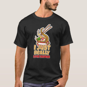 Camiseta Ramen Equipado Com Sopa De Noodles Japoneses No Ja