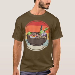 Camiseta Ramen Food Retro Vintage Anime Kawaii Japanese Foo