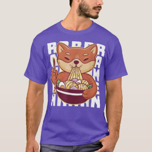 Camiseta Ramen - Fox Eating Ramen Noodles