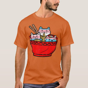 Camiseta Ramen Gatos Bandeira do Orgulho Transgênero Japon