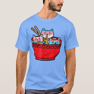 Camiseta Ramen Gatos Transgênero Bandeira do Orgulho Trans 