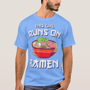 Camiseta Ramen Girls Comida Japonesa Esta Garota Executa Ra