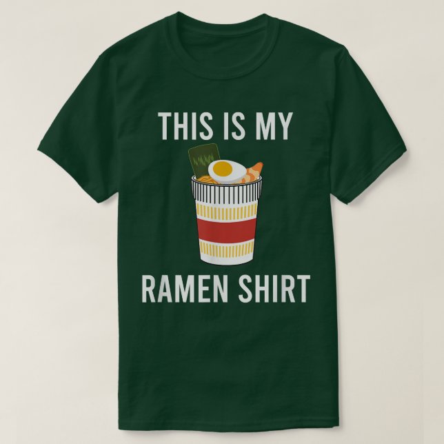 Camiseta Ramen Ironic Dizendo Cultura Da Comida Japonesa (Frente do Design)