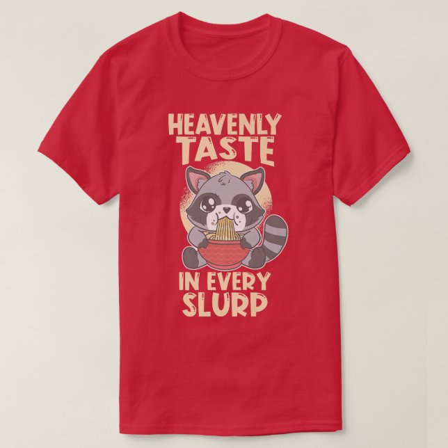 Camiseta Ramen Japan Anime Noodle Bowl Racoon1629 (Frente do Design)