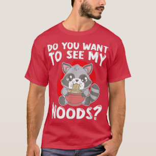 Camiseta Ramen Japan Kawaii Noodle Bowl Pun Racoon 995