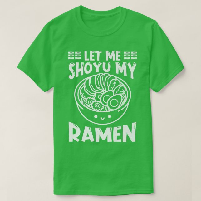Camiseta Ramen Japan Kawaii Noodle Bowl Pun Shoyu 1016 (Frente do Design)