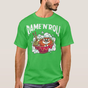 Camiseta Ramen Japan Kawaii Noodle Bowl Pun Tiger Premium