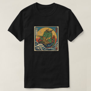 Camiseta Ramen Japonês Divertido Kawaii bebê dragão Anime