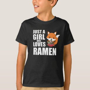 Camiseta Ramen Japonês Noodle Cute Fox Come Ramen