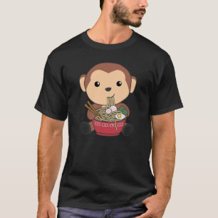 Camiseta Ramen Japonês Noodles Sweet Monkey Come Ramen