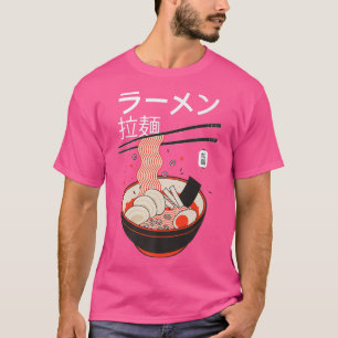Camiseta Ramen Japonês Soup Kanji Art Design Ilustração1