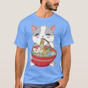 Camiseta Ramen Kawaii Cat 1920