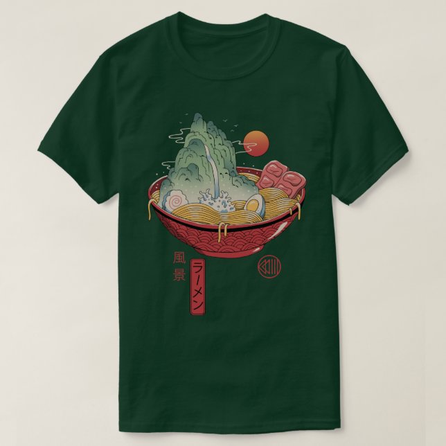 Camiseta Ramen Landscape (Frente do Design)